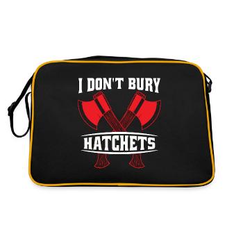 Lancer de hache Je n’enterre pas les hachettes Lanceur de hache - Sac Retro - noir/or - Dos