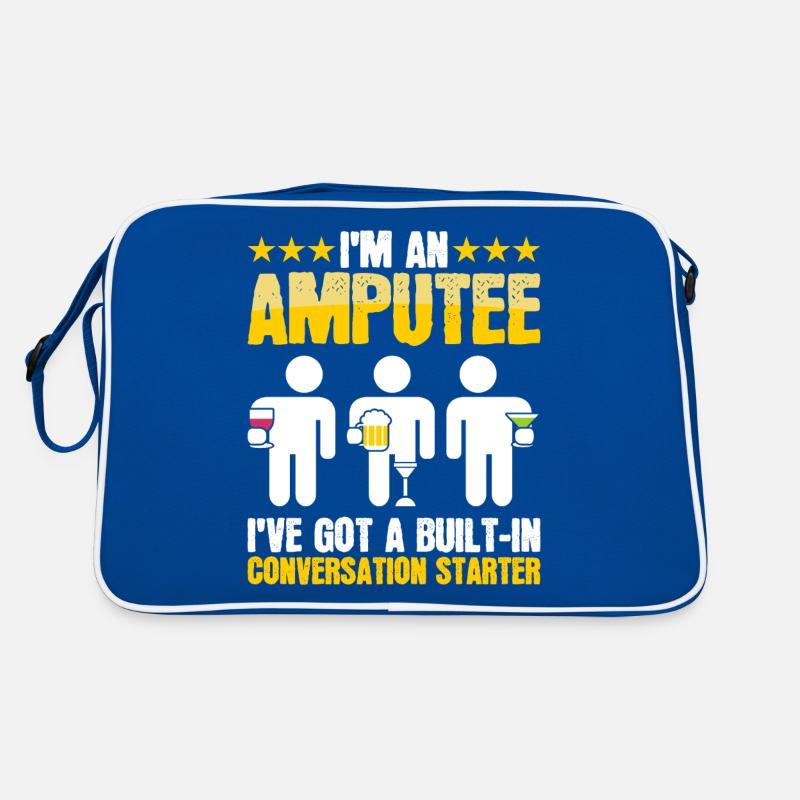 Ich Bin Ein Amputierter Bein Arm Prothese Beined Retro Tasche