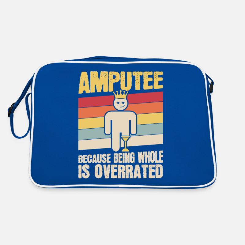 Amputee with full leg leg prosthesis Retro Bag