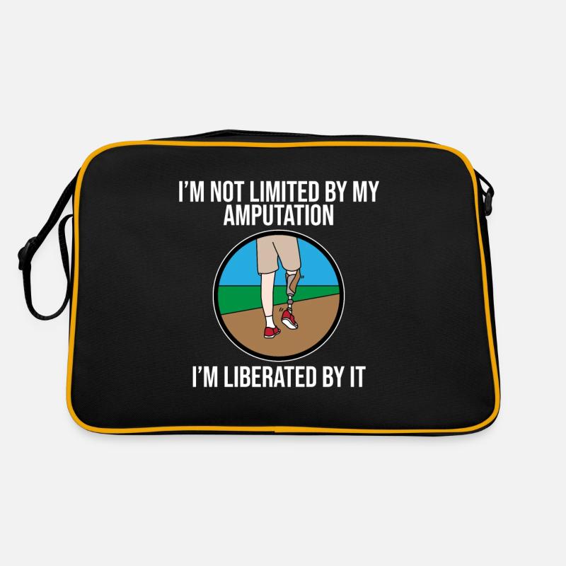 Amputee not restricted by amputation Retro Bag