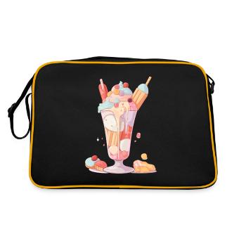 Candycore Aesthetic pour ceux qui ont la dent sucrée - Sac Retro - noir/or - Dos