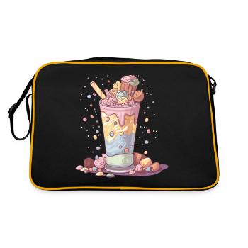 Candycore Aesthetic pour ceux qui ont la dent sucrée - Sac Retro - noir/or - Dos