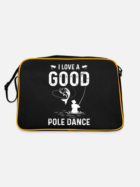 I love a good pole dance - Retro Bag - black/gold - Back