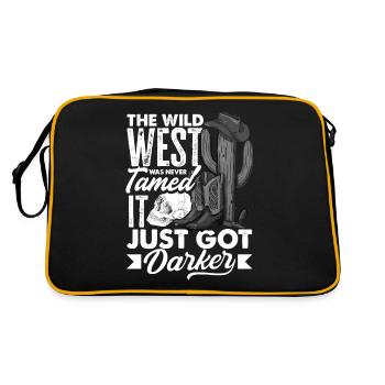 Le Far West n’a jamais été apprivoisé, il est juste devenu plus sombre - Sac Retro - noir/or - Dos