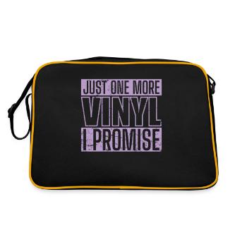 Just One More Vinyl I Promise Record - Retro Bag - black/gold - Back