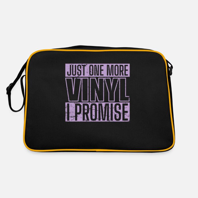 Just One More Vinyl I Promise Schallplatte Retro Tasche