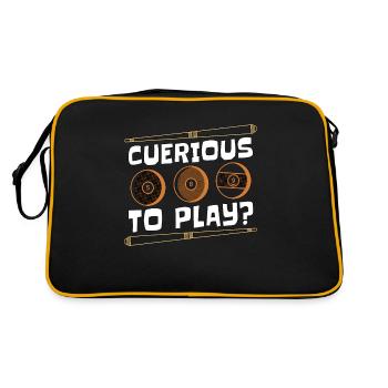 Cue Sports Cuerious To Play Cue Stick Pool Player - Retro Bag - black/gold - Back