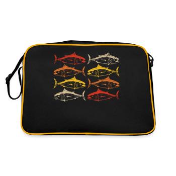 Pêche Rétro - Sac Retro - noir/or - Dos