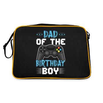 Bester Gaming Dad Controller Spaß Spiel Stick Papa - Retro Tasche - Schwarz/Gold - Hinten