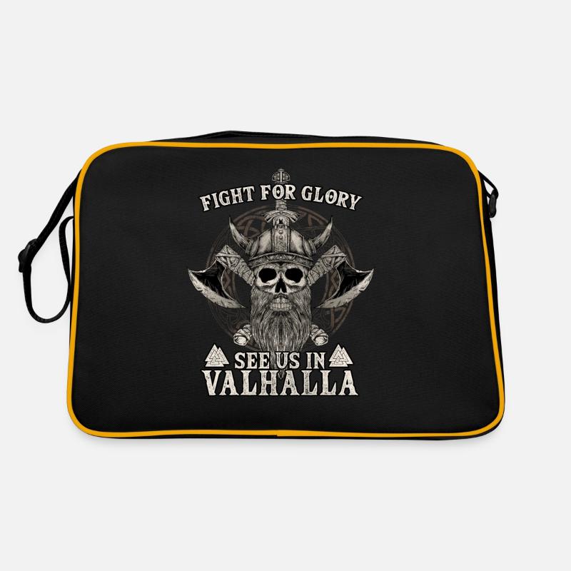 Fight For Glory See Us In Valhalla I Viking Retro Bag