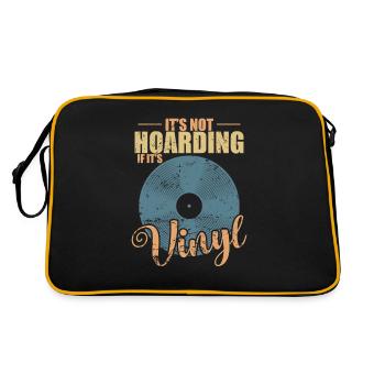 It's not Hoarding if it's Vinyl Record - Retro Bag - black/gold - Back