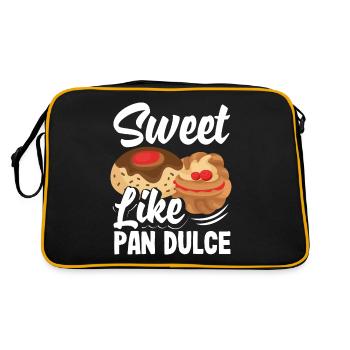 Pan Dulce Design for a Mexican Food Lover with - Retro Bag - black/gold - Back