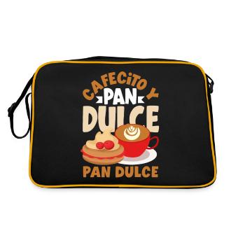 Pan Dulce Design for a Mexican Food Lover with - Retro Bag - black/gold - Back