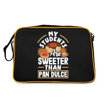 Pan Dulce Design for a Mexican Food Lover with - Retro Bag - black/gold - Back