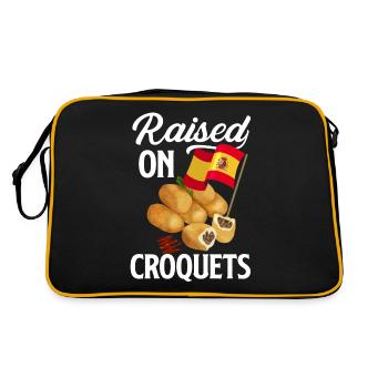 Conchas Design pour un amateur de cuisine espagnole avec - Sac Retro - noir/or - Dos