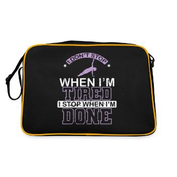 I don't Stop when I'm Tired Pilates Powerhouse - Retro Bag - black/gold - Back