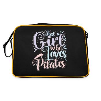 Juste une fille qui aime la centrale de Pilates - Sac Retro - noir/or - Dos