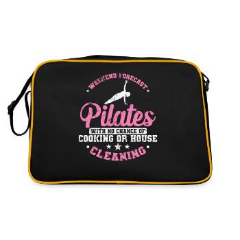 Semaine et prévisions Pilates pas de cuisson pas de nettoyage - Sac Retro - noir/or - Dos