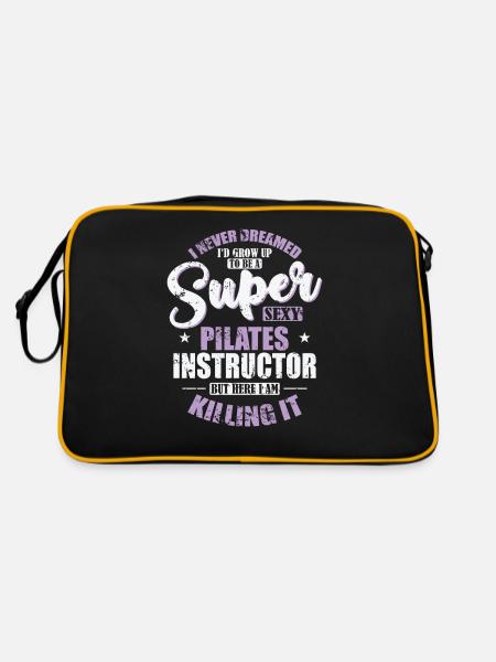 Pilates Life Fitness Powerhouse - Sac Retro - noir/or - Dos