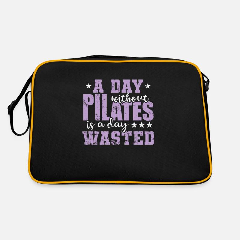 A Day without Pilates is a Day waste Retro Tasche