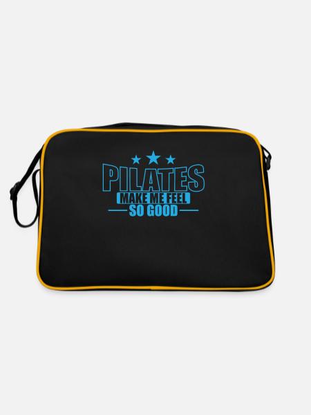 Pilates Make me feel so good Powerhouse - Retro Bag - black/gold - Back