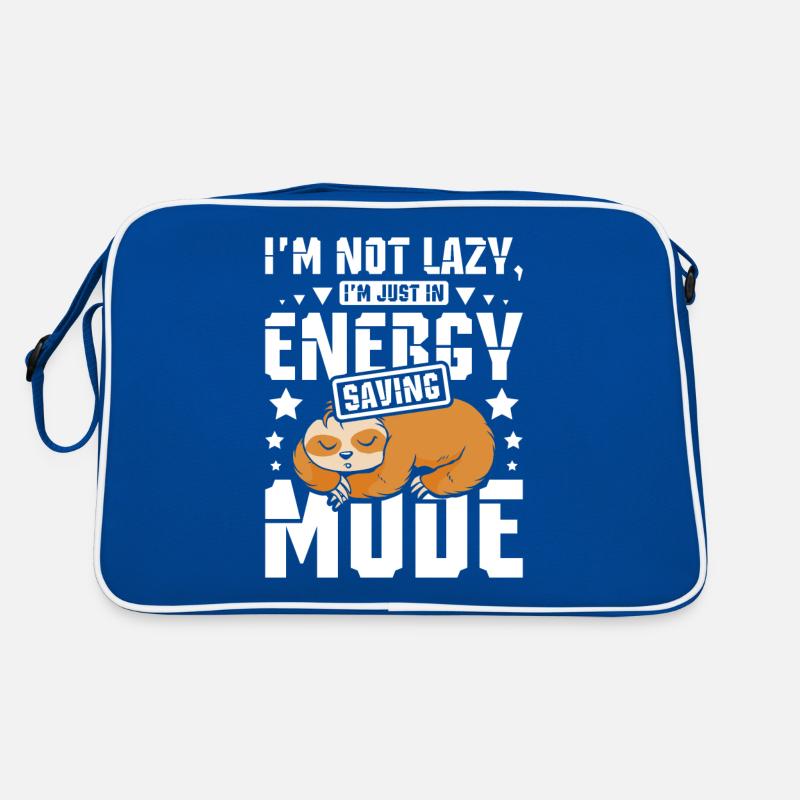 Power saving mode Sleeping Sloth Retro Bag