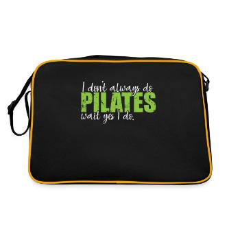 I don't always do Pilates wait yes I do - Retro Bag - black/gold - Back