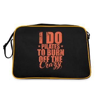 I do Pilates to burn off the Crazy Powerhouse - Retro Bag - black/gold - Back