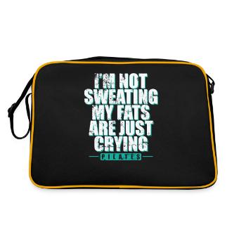 I'm not Sweating my Fats are just Crying Pilates - Retro Bag - black/gold - Back
