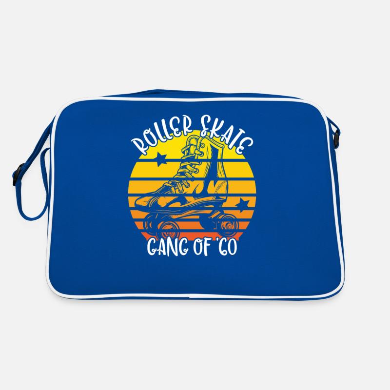 Rollschuhfahrer Rollerskates Rollschuh Gang 1960 Retro Tasche