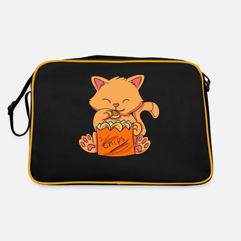 Chips Eating Snacks Candy Gift Retro Bag