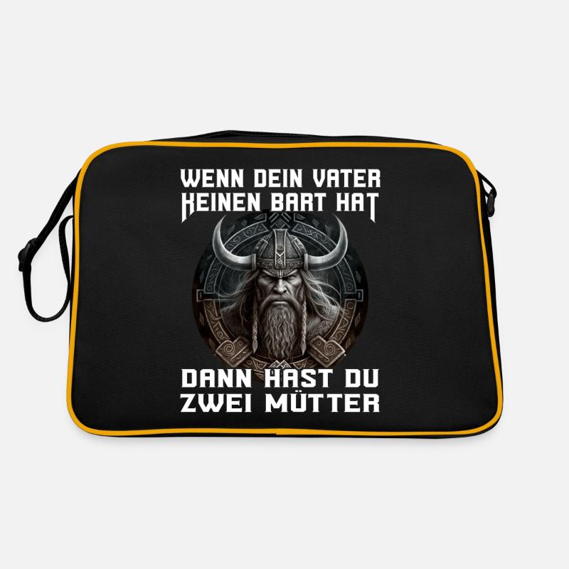 Wikinger Nordmänner Spruch Geschenk Retro Tasche