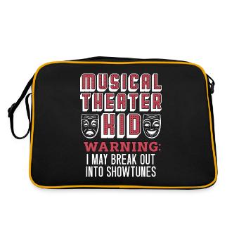 Théâtre musical Kid Warning I May Broadway Musical - Sac Retro - noir/or - Dos