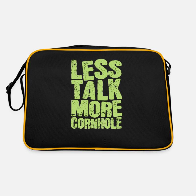 Less talk more Cornhole Game Target Hobby Retro Bag