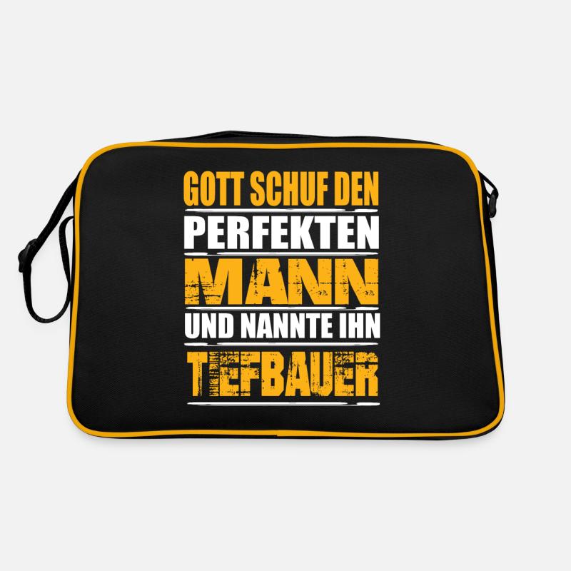Tiefbauer Retro Tasche