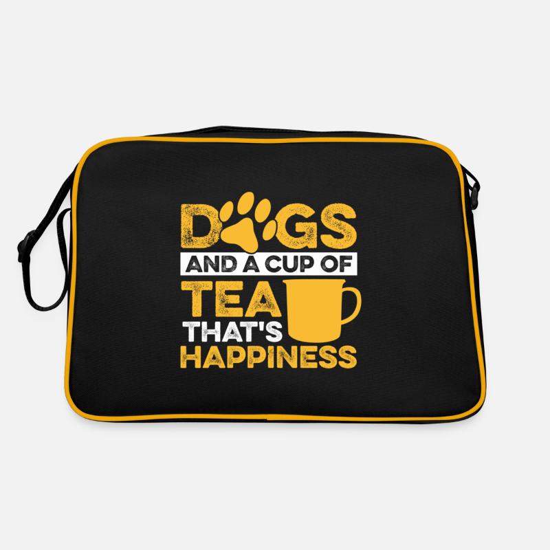 Dogs and Tea Chai Drinkers Tea Lovers Chai Tea Retro Bag