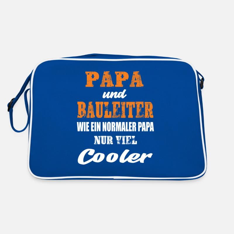 Papa und Bauleiter Retro Tasche