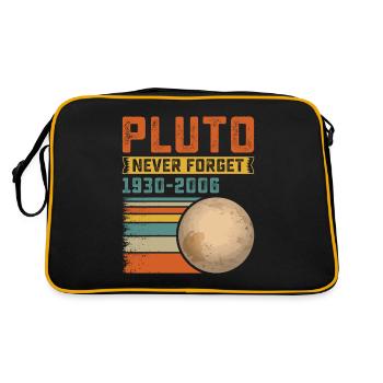 Rappelez-vous Pluton N’oubliez jamais l’idée de l’astronomie - Sac Retro - noir/or - Dos