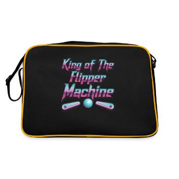 Flipper King of the Flipper Machine Funny - Retro Bag - black/gold - Back