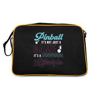 Pinball is not just a game Funny pinball - Retro Bag - black/gold - Back