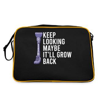 Leg amputee amputation support - Retro Bag - black/gold - Back