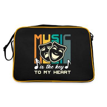 Musical Theatre Music Is The Key To Broadway Drama - Retro Bag - black/gold - Back