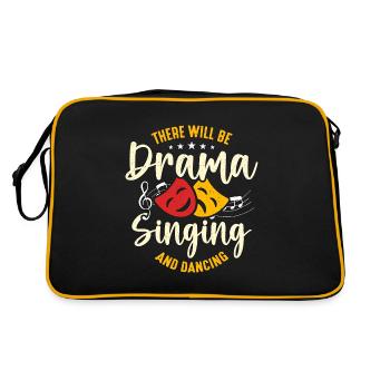 Théâtre musical Il y aura un acteur dramatique de Broadway - Sac Retro - noir/or - Dos