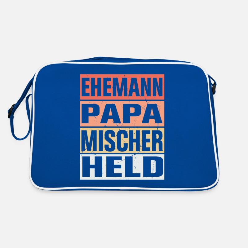 Mischer Vater Ehemann Held Retro Tasche