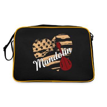 Mandolin Mandolin Flag - Retro Bag - black/gold - Back
