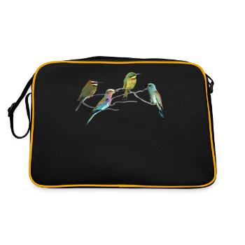 Bee-eaters - Hounds - Birds in Africa - Retro Bag - black/gold - Back