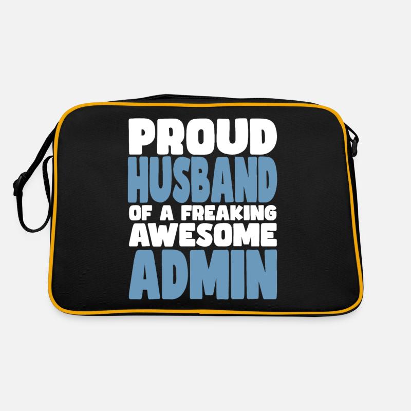 Stolze Ehefrau Eines Verdammt Guten Admins Retro Tasche