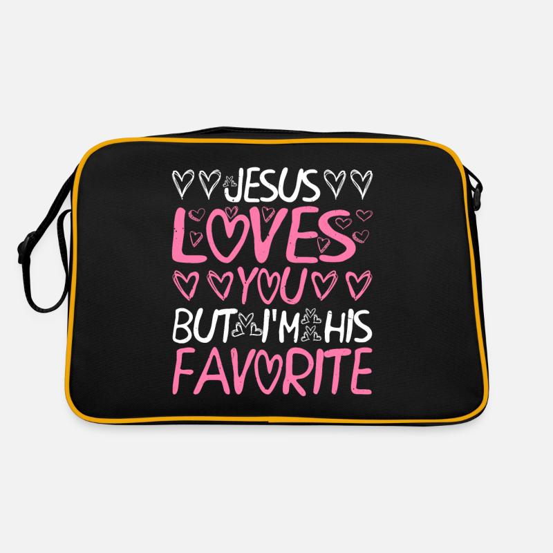 Jésus t’aime mais je suis son préféré 7 Sac Retro
