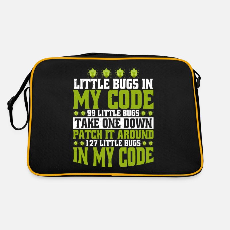 99 little Bugs in my Code 5 Retro Tasche