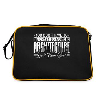 Architecture You Don't Have To Be Crazy Builder - Retro Bag - black/gold - Back